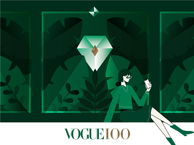 Voguing design diamond illustration jungle vector art vector illustration vogue