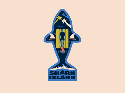 Adventure 02_ Chilling with sharks activity adventure character design illustration island sport summer swim