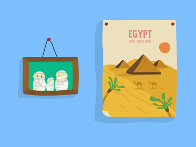 CaroselloLab x Allianz Worry-free Halloween allianz animation design egypt family gif halloween home illustration motion mummy poster