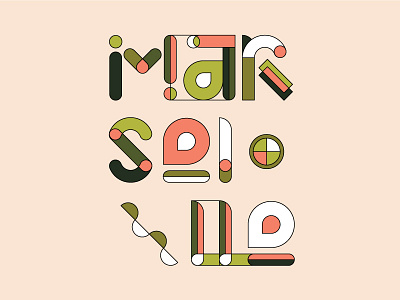 Marseille Type city design graphic illustration marseille poster showusyourtype typography vector
