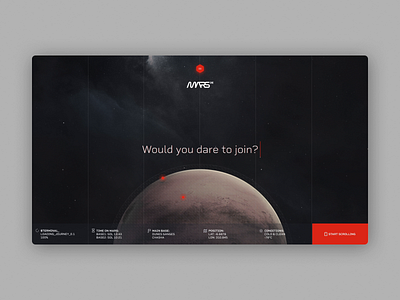 Mars One - Hello and base exploration animation design motion motion design ui ux web