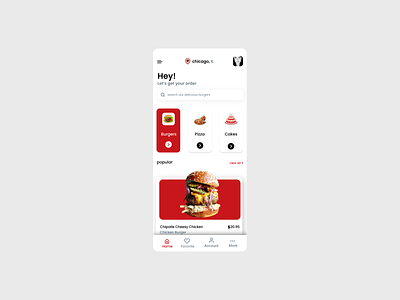 Mobile UI app design design ui food food app graphic design ui