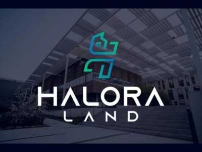 Property Company Logo "HALORA LAND" company graphic design illustration logo property