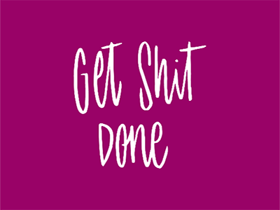 Get (Stuff) Done! design gif gif animated handlettering illustration lettering type typography vector web