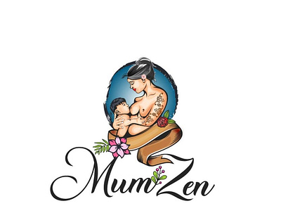 MumZen Logo branding design graphic design illustration logo vector