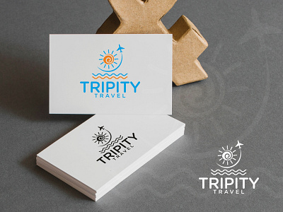 Tripity Travel Logo branding design graphic design illustration logo vector