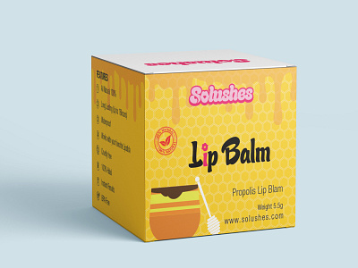 Lip Balm Packaging Box branding design graphic design illustration