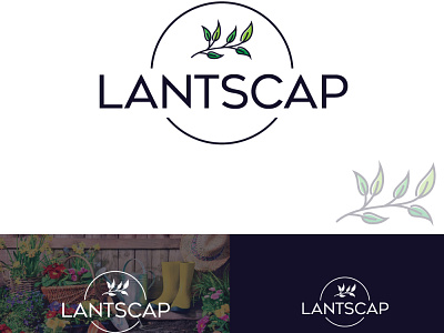 Lantscap Logo branding design graphic design illustration logo vector
