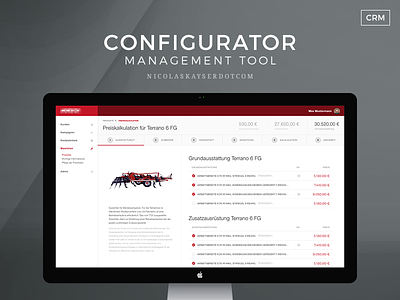 Configurator Tool UI admin configurator create crm dashboard form management projects psd tool ui wizard