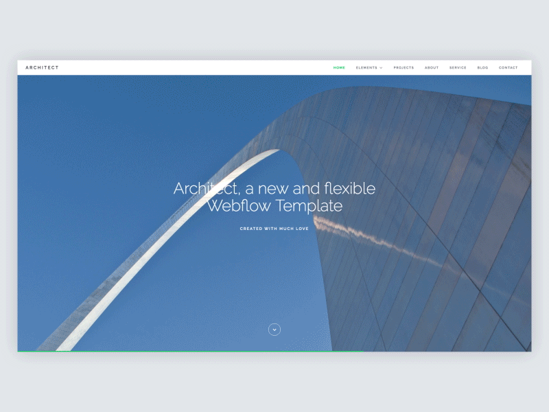 Architect – Creative Website Template agency portfolio theme webflow website