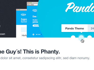 Phanty Wordpress Theme inkl. Subpage design layout pando portolfio template themeforest webdesign