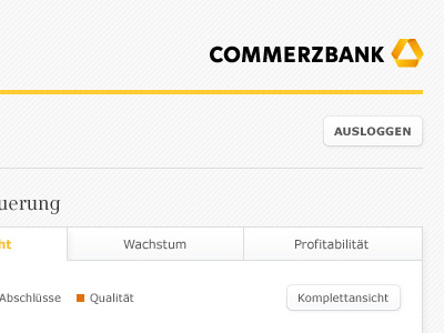 Coba Shot commerzbank dashboard layout template webdesign