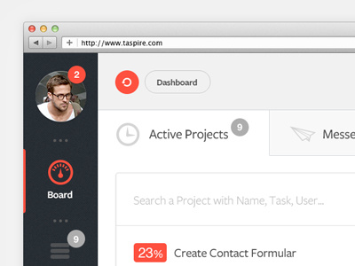Dashboard admin dashboard projects taspire tool