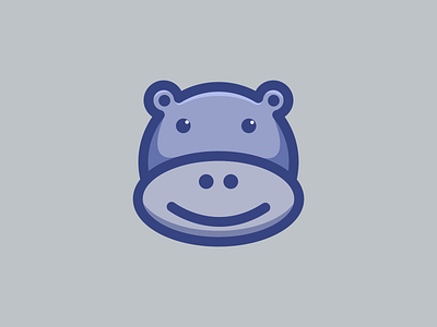 Cute Hippo Cartoon Illustration animation branding design graphic design illustration logo ui ux vector