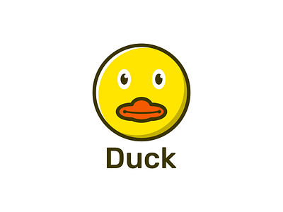 Cute Duck Logo animal animation branding cute animal cute duck design duck graphic design illustration logo vector