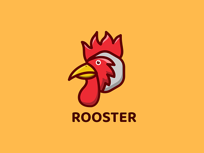 Rooster Logo animal animation branding chicken chicken logo design graphic design head logo illustration logo mascot rooster rooster logo rooster mascot ui ux vector