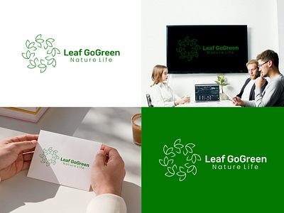 Leaf GoGreen Logo animation brand design brand identity branding design graphic design green illustration leaf logo logo design nature ui ux vector visual identity