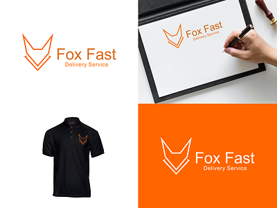 Delivery Fox Logo animal animation brand identity brand logo branding delivery design fox graphic design illustration logo logo designer ui ux vector visual identity wolf