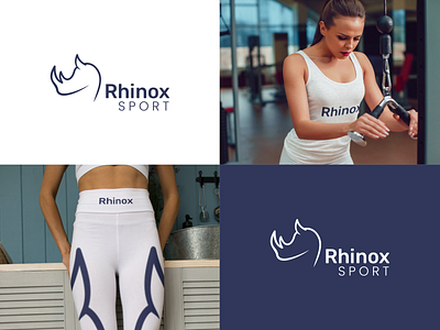 Rhinox Sport Logo animal animation brand identity brand logo branding design graphic design gym illustration logo logo design rhino rhinoceros sport vector visual identity