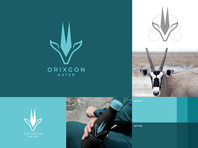 Orixgon Water Logo animation brand design brand identity branding design graphic design illustration logo logo brand oryx ui ux vector visual identity