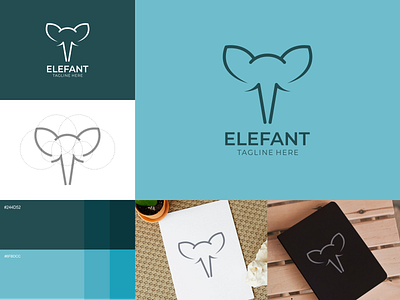 Elephant Animal Logo animal animation brand design brand identity branding design elephant graphic design illustration logo logo design ui ux vector visual identity