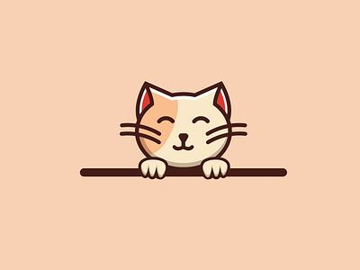 Cute Cat Design animals animation brand design brand identity branding cute cute animal design graphic design illustration logo logo design ui ux vector visual identity