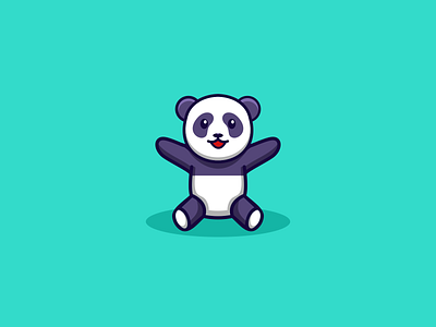 Cute Panda Design animal animation branding cute cute animal cute design cute panda design graphic design icon illustration logo mascot panda ui ux vector