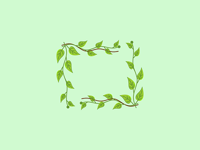 Leaf Frame Design app branding design frame frame design graphic design illustration leaf leaf frame leaf frame design leaf frame illustration leafdesign logo typography ui ux vector