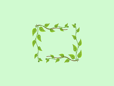 Leaf Frame Design app branding design frame frame design graphic design illustration leaf leaf frame leaf frame design leaf frame illustration leafdesign logo typography ui ux vector