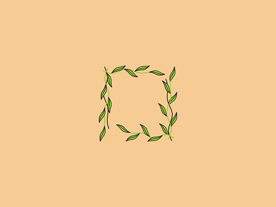 Frame Circle Leaf Design