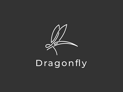 Dragonfly Logo app branding cartoon design dragonfly dragonfly logo graphic design illustration logo typography ui ux vector