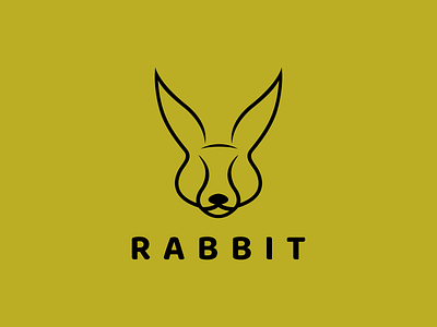 Rabbit Logo Design animal animal design app branding design graphic design illustration logo rabbit rabbit design typography ui ux vector