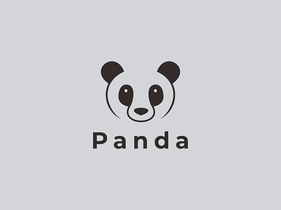 Cute Panda Logo animal app branding cute design graphic design illustration logo panda typography ui ux vector