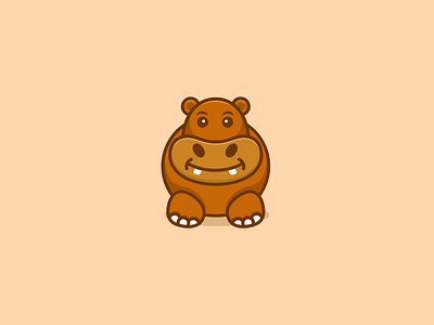 Cute Hippo Logo