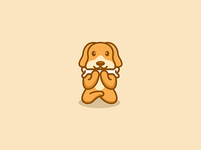 Cute Dog Logo animals app bone branding cute design dog graphic design illustration logo typography ui ux vector