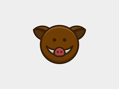 cute boar cartoon design animation app branding cartoon cute boar design graphic design illustration logo ui ux vector