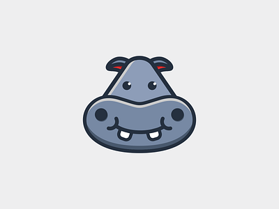 cute hippo cartoon app branding cartoon cute hippo design graphic design illustration logo typography ui ux vector