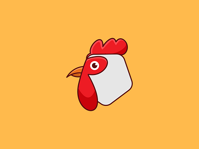 cute rooster logo