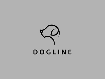 DOGLINE LOGO DESIGN app branding design dog dogline graphic design illustration line logo typography ui ux vector
