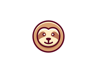 Cute Sloth Design app branding design graphic design illustration logo sloth design typography ui ux vector