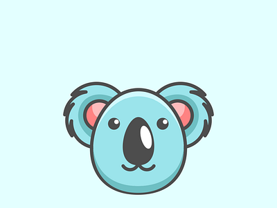 Cute Koala Cartoon Design app branding cute cute koala design graphic design illustration koala illustration logo typography ui ux vector