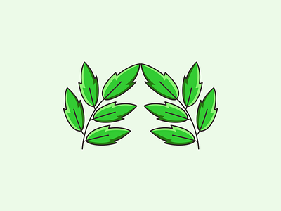 Leaf Ornament Logo app branding design graphic design illustration leaf logo ornament typography ui ux vector