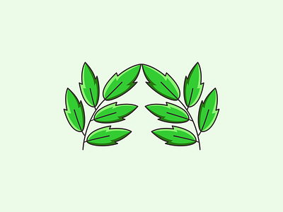 Leaf Ornament Logo app branding design graphic design illustration leaf logo ornament typography ui ux vector