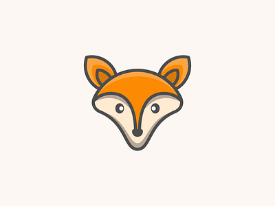 Cute Fox Cartoon Design Logo app branding cartoon design graphic design illustration logo typography ui ux vector