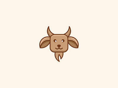 Cute Goat Design Logo Illustration app branding cartoon cutegoat design goat graphic design illustration logo typography ui ux vector