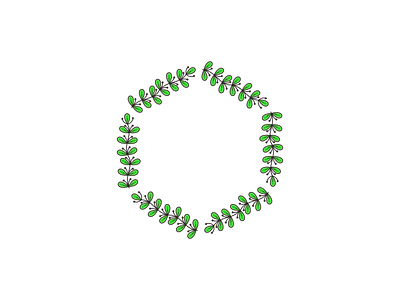 Leaf Circle Concept Logo Design
