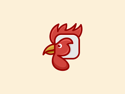 Cute Roosteer logo design