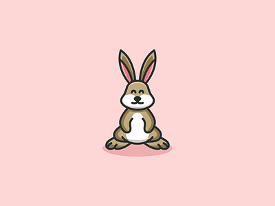 Cute Rabbit Logo Design