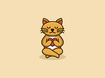 cute cat concept logo design app branding cat catcute design graphic design illustration logo typography ui ux vector