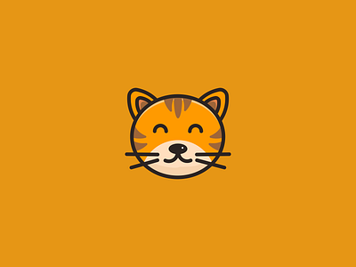 Cute Tiger Cartoon Design app branding design graphic design illustration logo typography ui ux vector